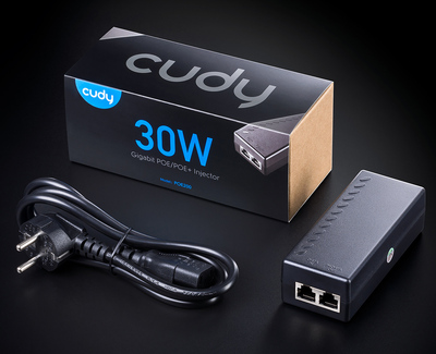 CUDY Gigabit PoE+/PoE injector POE200, 30W