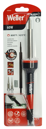 WELLER kit κολλητήρι WLIRK6023C με LED φωτισμό, 3x μύτες, 60W, έως 425°C