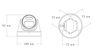 LONGSE υβριδική κάμερα CMSAHTC200FPEW, 2.8mm, 1/3" CMOS, 5MP, LED 25m