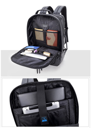 ARCTIC HUNTER τσάντα πλάτης 1500362 με θήκη laptop 15.6", 20L, μαύρη