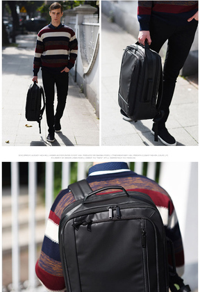ARCTIC HUNTER τσάντα πλάτης 1500362 με θήκη laptop 15.6", 20L, μαύρη