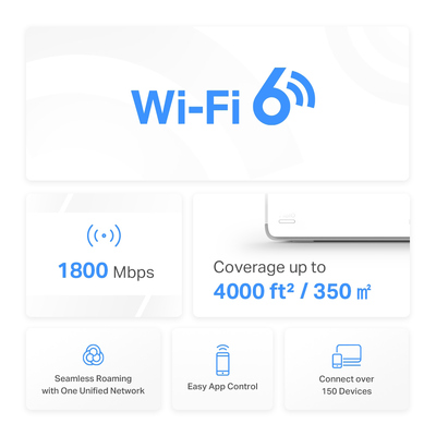 MERCUSYS Mesh Wi-Fi 6 System Halo H70X, 1.8Gbps Dual Band, 2τμχ, Ver 1.0