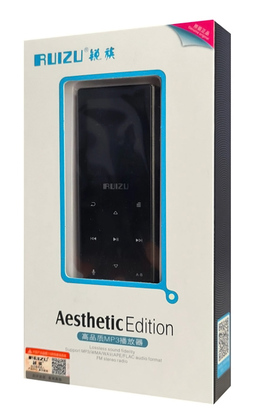 RUIZU MP3 player D51 με ηχείο, 1.8", 8GB, BT, ελληνικό μενού, μαύρο