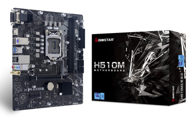 BIOSTAR μητρική H510MX/E 2.0, 2x DDR4, s1200, USB 3.2, uATX, GbE, Ver. 6.2