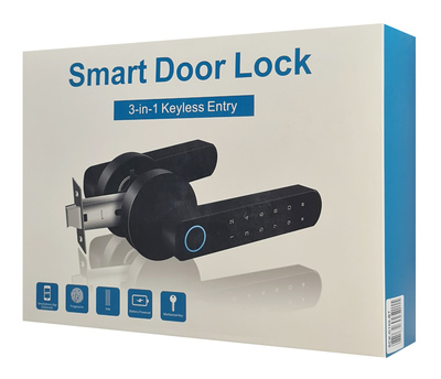 SECUKEY ηλεκτροπύρος D100-BT, συνδυασμού & fingerprint, μαύρος