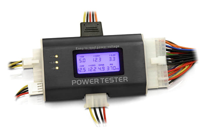 DELOCK tester τροφοδοτικού PC 18159, 3.3V/5V/12V, ATX/BTX/ITX