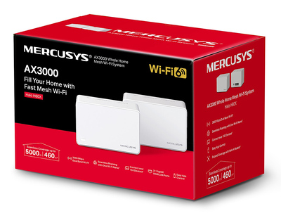 MERCUSYS Mesh Wi-Fi 6 System Halo H80X, 3Gbps Dual Band, 2τμχ, Ver. 1.0