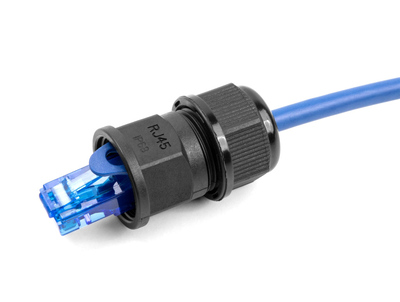 DELOCK σύνδεσμος για RJ45 86995, αδιάβροχος IP67, μαύρος