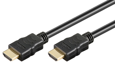 GOOBAY καλώδιο HDMI 2.0 61159 με Ethernet, 4K/60Hz, 18 Gbps, 2m, μαύρο