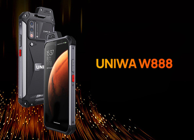 UNIWA smartphone W888, 6.3", 4/64GB, ηχείο 2W, Atex Zone 2, IP68, μαύρο