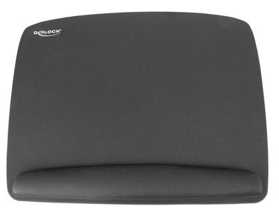 DELOCK mousepad για laptop με στήριγμα καρπού 12601, 320x420mm, μαύρο