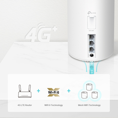 TP-LINK Whole Home Mesh WiFi 6 Deco X20-4G, 4G+ Cat6 AX1800, Ver. 1.0 TP-LINK Whole Home Mesh WiFi 6 Deco X20-4G, 4G+ Cat6 AX1800, Ver. 1.0