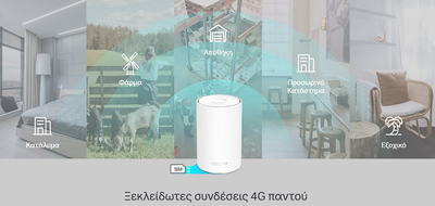 TP-LINK Whole Home Mesh WiFi 6 Deco X20-4G, 4G+ Cat6 AX1800, Ver. 1.0 TP-LINK Whole Home Mesh WiFi 6 Deco X20-4G, 4G+ Cat6 AX1800, Ver. 1.0