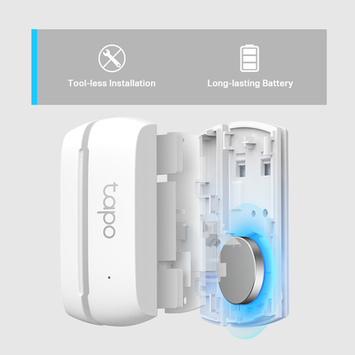TP-LINK smart ασύρματη μαγνητική παγίδα Tapo T110, 868MHz, Ver 1.0 TP-LINK smart ασύρματη μαγνητική παγίδα Tapo T110, 868MHz, Ver 1.0