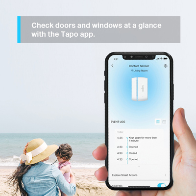 TP-LINK smart ασύρματη μαγνητική παγίδα Tapo T110, 868MHz, Ver 1.0 TP-LINK smart ασύρματη μαγνητική παγίδα Tapo T110, 868MHz, Ver 1.0