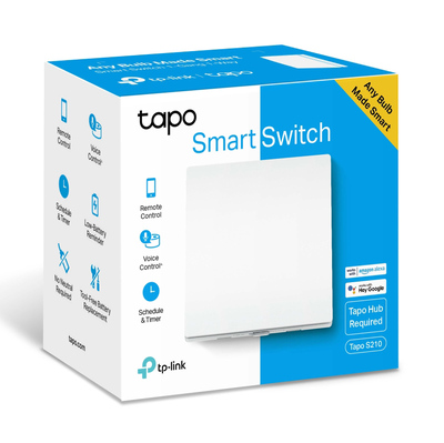 TP-LINK smart διακόπτης Tapo S210 με μπαταρία, μονός, 868MHz, Ver 1.0 TP-LINK smart διακόπτης Tapo S210 με μπαταρία, μονός, 868MHz, Ver 1.0