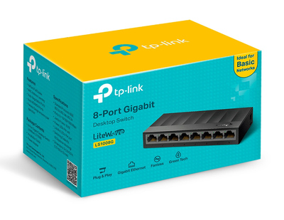 TP-LINK desktop switch LiteWave LS1008G, 8-port 10/100/1000Mbps, Ver 3.0 TP-LINK desktop switch LiteWave LS1008G, 8-port 10/100/1000Mbps, Ver 3.0