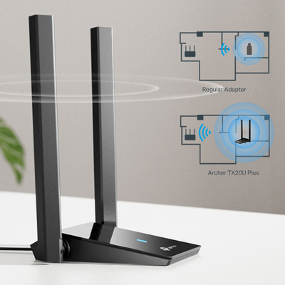 TP-LINK ασύρματος USB αντάπτορας δικτύου Archer TX20U Plus, 1800Mbps V.1 TP-LINK ασύρματος USB αντάπτορας δικτύου Archer TX20U Plus, 1800Mbps V.1