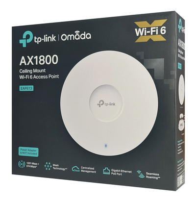 TP-LINK access point EAP613, οροφής, Wi-Fi 6, 1800Mbps, Mesh, Ver. 1.0