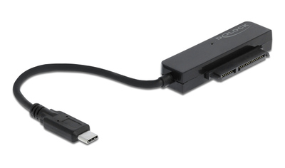 DELOCK αντάπτορας USB-C σε SATA 64084 με θήκη για 2.5" HDD/SSD, 6Gbps