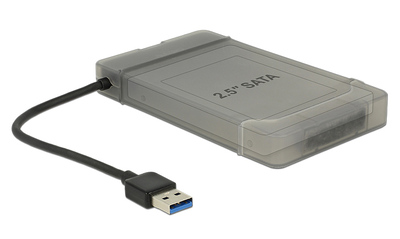 DELOCK αντάπτορας USB σε SATA 62742 με θήκη για 2.5" HDD/SSD, 6Gbps