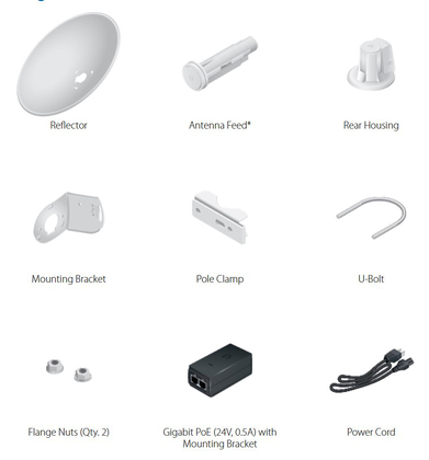 UBIQUITI UISP airMAX PowerBeam M5 400 mm Bridge, 5GHz, 25dBi