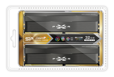 SILICON POWER μνήμη DDR4 UDIMM XPOWER Zenith 2x 16GB, RGB, 3200MHz, CL16