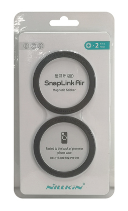 NILLKIN μαγνητικό ring SnapLink Air για smartphone, μαύρο, 2τμχ