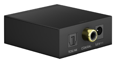 GOOBAY μετατροπέας ήχου 58493, Coaxial/Toslink σε 2x RCA, μαύρος