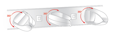 DELOCK cable management 43345 για rack 19"/1U, 5x γάντζοι, μαύρο