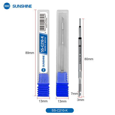 SUNSHINE soldering iron tip SS-C210 τύπου K, για T210, 80mm