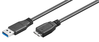 GOOBAY καλώδιο USB 3.0 σε micro Τype B 95734, 5 Gbit/s, 0.5m, μαύρο