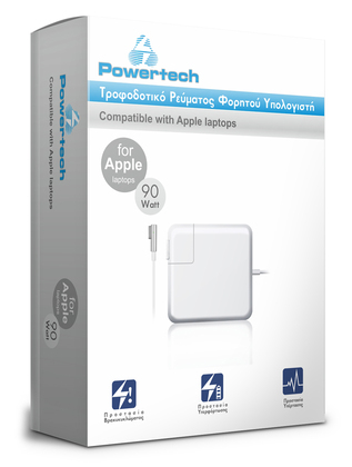 POWERTECH τροφοδοτικό laptop PT-137 για Apple, 90W, 18.5V - 4.6A