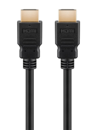 GOOBAY καλώδιο HDMI 2.0 60621 με Ethernet, 4K/60Hz, 18 Gbps, 1.5m, μαύρο