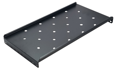 POWERTECH σταθερό ράφι 19" NETW-0026, για rack βάθους 450mm, μαύρο, 2τμχ