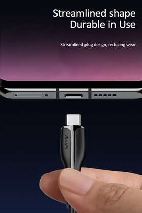 USAMS καλώδιο USB-C σε USB US-SJ372, 10W, 1m, μαύρο