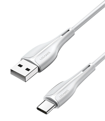 USAMS καλώδιο USB-C σε USB US-SJ372, 10W, 1m, λευκό