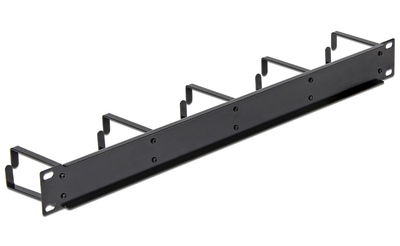 DELOCK cable management 42496 για rack 19"/1U, 5x γάντζοι, μαύρο