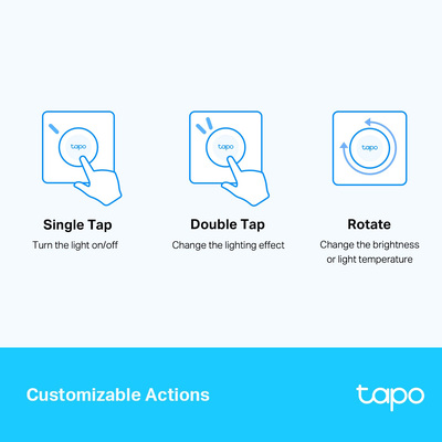 TP-LINK smart διακόπτης Tapo S200D, με μπαταρία, 868MHz, Ver 1.0 TP-LINK smart διακόπτης Tapo S200D, με μπαταρία, 868MHz, Ver 1.0