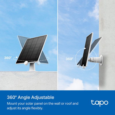 TP-LINK ηλιακό πάνελ Tapo A200 για κάμερες με μπαταρία, 4.5W, Ver 1.0 TP-LINK ηλιακό πάνελ Tapo A200 για κάμερες με μπαταρία, 4.5W, Ver 1.0