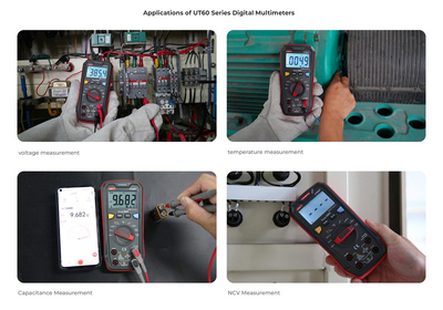 UNI-T ψηφιακό πολύμετρο UT60BT, 1000V AC/DC, NCV, Bluetooth, True RMS