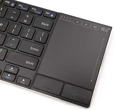 RIITEK ασύρματο πληκτρολόγιο RT721 με touchpad, Bluetooth & 2.4GHz