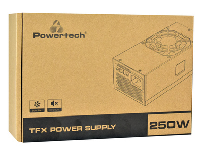 POWERTECH τροφοδοτικό για PC PT-1104, 250W, TFX, 80mm Fan