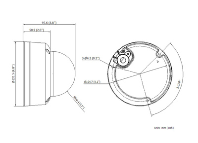 HIKVISION HIWATCH IP κάμερα ColorVu HWI-D149H, 2.8mm, 4MP, IP67, PoE