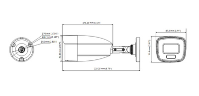 HIKVISION HIWATCH υβριδική κάμερα ColorVu HWT-B229-M, 2.8mm, 2MP, IP66