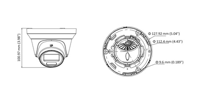 HIKVISION HIWATCH υβριδική κάμερα ColorVu HWT-T229-M, 2.8mm, 2MP, IP66