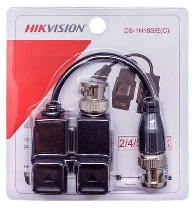 HIKVISION παθητικό video balun DS-1H18S-EC για έως 8MP κάμερες