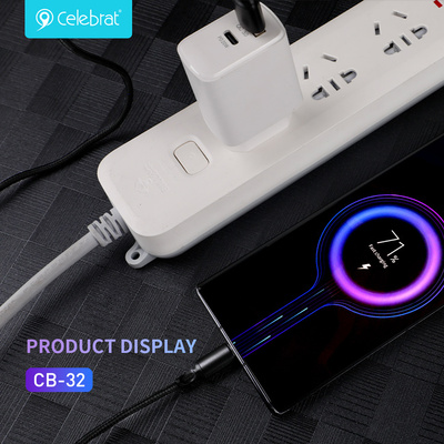 CELEBRAT καλώδιο USB-C σε USB CB-32, 15W, 1m, μαύρο