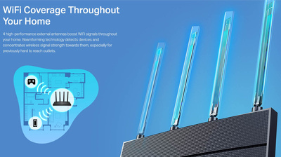 TP-LINK Router Archer AX12, WiFi 6, 1.5Gbps AX1500, Dual Band, Ver. 1.0 TP-LINK Router Archer AX12, WiFi 6, 1.5Gbps AX1500, Dual Band, Ver. 1.0