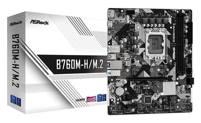 ASROCK μητρική B760M-H/M.2, 2x DDR5, s1700, USB 3.2, mATX